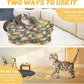 Interactive Cat Toys, Indoor Hide and Seek Toys, Fast Rolling Ball in Play Mat, Interactive Cat Toys for Indoor Cats, Rechargeable Cat Ball Toys