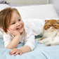 Bedsure Bedding Fleece Blanket for Girls and Boys - Soft Cozy Cute Small Throw Blankets for Travel, 43x55 Inches, White
