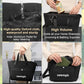 Horse Grooming Kit (12-Piece): Brushes, Storage Bag, Sweat Scraper, Mane Comb, Grooming Gloves, Horse Gift for Girls (Black)