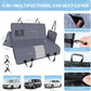 Dog Car Seat Cover for Back Seat, Waterproof Protector with Side Flaps, Scratchproof Hammock, Non-Slip Bottom for Cars/Trucks/SUVs (Grey02)