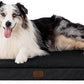 Bedsure XL Dog Bed for Crate - Large Orthopedic Flat Pet Beds with Removable Washable Cover, Egg Crate Foam Crate Mat, Suitable for Pet Up to 90 lbs