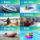 Boat Paddle Telescoping Plastic Collapsible Oar, Kayak, Jet Ski, Rafting, Mini Canoe Paddles, Tubing Floats, Rowing Safety Accessories for Kids and Adults
