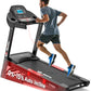 Treadmill with Incline, 300 LBS Capacity, 8 MPH or 10 MPH Speed, Bluetooth, App, Pause Function, Folding Treadmills for Home with 64 Programs, 17'' or 18'' Wide Belt, Heart Rate, BMI Detector