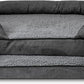 The Dog’s Bed, Large Grey Plush (no Logo), Memory Foam, Pain Relief: Arthritis, Hip & Elbow Dysplasia, Post Surgery, Lameness, Supportive, Calming, Waterproof Washable Cover, Veterinary Approved