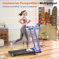 DeerRun Treadmills for Home with Incline and Handles, 3.5 HP Foldable Treadmill 350 LBS Weight Capacity for Small Spaces, Folding Running Machine with Smart APP