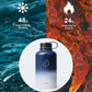 BUZIO Vacuum Insulated Stainless Steel Water Bottle 64oz (Cold for 48 Hrs/Hot for 24 Hrs) BPA Free Double Wall Travel Mug/Flask for Outdoor Sports Hiking, Cycling, Cam,Camping, Running, Tuxedo