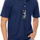 MAGCOMSEN Men's Polo Shirts 3 Buttons Casual Work T Shirts Quick Dry Short Sleeve Golf Shirt Pique Jersey Outdoor Performance