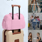 Gym Bag for Women, Travel Duffle Bags with Wet Pocket, Lightweight Carry on Bag Overnight Weekender Duffel Bag, Water Resistant (Bright Pink)