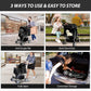 4 Wheels Pet Stroller for Small Medium Dogs Cats 10-33 lbs, Foldable Dog and Cat Stroller with Cup Holder & Storage Basket & Breathable Mesh, Pet Strolling Cart for All-Season, Black