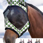 Harrison Howard LumiVista Horse Fly Mask Standard with Ears UV Protection for Horse Green Cactus XL Extra Full