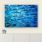 wall26 Canvas Print Wall Art Close Up Sardine School of Fish Underwater Nature Animals Photography Realism Rustic Scenic Landscape Wilderness Earth for Living Room, Bedroom, Office - 16"x24"