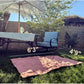 4’9” x 6’3” White Lightweight Water-Resistant Canvas Mat – Picnic, Outdoor, Beach, Park, Camping, Toy Mat