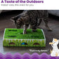 Catstages Grass Patch Hunting Box Interactive Bat & Swat Game for Indoor Cats, 3 Jingle Balls Included, Green