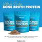 Paleovalley 100% Grass Fed Bone Broth Protein Powder - Chocolate - Rich in Collagen for Hair, Skin, Gut Health, Bone and Joint Support - 28 Servings