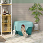 PawHut Cat Litter Box with Lid, Covered Kitty Litter Box Enclosure with Scoop, Openable & Lockable Cover, Easy to Clean, Green