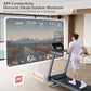 Foldable Treadmill with 15% Auto Incline & 10MPH - Commercial 3.5HP Brushless Quiet, 18"x48" Wide Running Deck, Walking Pad Treadmill for Home Gym Office, 350lbs Capacity, APP - No Installation