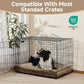 OhGeni Orthopedic Waterproof & Machine Washable Dog Bed for Medium Large Pets, Suitable for Crates, Cat Mat with 25D Egg Crate Foam, Non-Slip Bottom & Removable Cover, 35 Inches(Coffee)