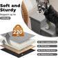 Dog Stairs 23" H, 4-Step Wider Dog Steps for High Beds Window, Folding Storage Pet Stairs Gift for Small/Medium/Large Old Dogs Cats, Ramp for Climbing Car Up to 200 lbs (Gray, with Condo)