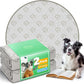 FXW Washable Pee Pads for Dogs, Puppy Pads with Super Absorbent, Specifically Designed for Whelping Box, 47" Round, Khaki, 2 Packs