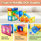 MAGBLOCK 85Pcs Marble Run Magnetic Tiles Toy Building Blocks STEM Educational Child Brain Development Kit Magnet Construction Toys for Boys Girls Kids Age 5 6 7+ Years Old