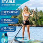 Inflatable Stand Up Paddle Board 10'8“*34"/11'*33" Extra Wide Paddle Boards for Adults, SUP with Premium Accessories & Nylon Backpack, Adjustable Paddle, Hand Pump, Bottom Fin, Leash