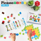 PicassoTiles 102pcs Pixel Magnetic Puzzle Cube 1” Pixel Mix & Match Toys with Ideabook STEM Education Learning Building Block Magnets Construction ToySet Stacking Creative Kit for Kids Age 3+ PMC102