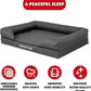The Dog’s Bed Medium Oxford Grey 30x23.5, Memory Foam, Pain Relief: Arthritis, Hip & Elbow Dysplasia, Post Surgery, Lameness, Supportive, Calming, Waterproof Washable Cover, Veterinary Approved