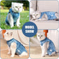 Cat Recovery Suit for Male and Female Surgical Post Surgery Soft Cone Onesie Tie Dye Cats Shirt Clothes Neuter Licking Protective Diapers Outfit Cover Kitten Spay Collar Alternative(Navy Blue, S)