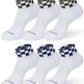 MONFOOT Men's/Women's 6 Pairs Daily Cushion Comfort Fit Performance Quarter Ankle Socks Multipack