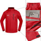 TEZO Mens Rain Jacket Waterproof with Hooded Hiking Coat Lightweight Windbreaker