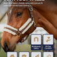 Equinavia Valkyrie Soft Ultra Fleece Padded Adjustable Breakaway Horse Halter - Brown/Ivory White - Horse