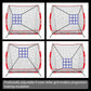 6x6ft Portable Baseball & Softball Net for Hitting，Pitching, Batting and Throwing, with Sturdy Bow Frame,Batting Tee, Ball Caddy and Strike Zone, Middel Size, Great for Kids!
