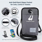 Cell Phone Purse Waist Pack Bag Travel Crossbody Bag Wristband Sport Armband Wallet with Removable Shoulder Strap (Light Grey)