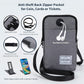 Cell Phone Purse Waist Pack Bag Travel Crossbody Bag Wristband Sport Armband Wallet with Removable Shoulder Strap (Black)