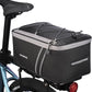 JXFUKAL Rear Bike Rack Bag with Rain Cover, 7L/9L/10L/12L Waterproof Bicycle Ebike Saddle Bag Cycling Pannier Trunk Carrier with Reflector & Adjustable Cord for Commuter Travel Outdoor