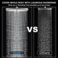 High Pressure Rain Shower Head: Upgrade Shower Heads with Handheld Spray Combo with Fixed Showerhead and 10 Sprays Handheld Shower Head, Detachable Showerheads Built-in Magnetic Docking and Power Jets