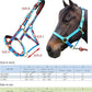 T TEKE Adjustable Horse Halters by Heavy Duty Soft Nylon, Padded with Anti-rubbing Waffle Neoprene on Both Crown & Nose