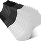 BAMBOO COOL Men's Ankle Socks Athletic Cushioned Moisture Wicking, Running Socks Arch Support Breathable, Heel Tab 8 Pack