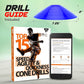 Pro Disc Cones (Set of 50) - Agility Soccer Cones with Carry Bag and Holder for Sports Training, Football, Basketball, Coaching, Practice Equipment, Kids - Includes 15 Best Cone Drills Book
