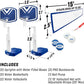GoSports Splash Hoop 2-in-1 Full Court Pool Basketball & Volleyball Game Set