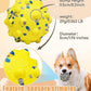 1.96'' Dog Balls for Dogs Aggressive Chewers Indestructible Tennis Durable Bouncy Interactive Dog Toy Balls for Fetch Game Floating Training(Yellow Small)