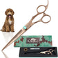 Kenchii Rose Dog Grooming Scissors, 7 Inch Straight Shears, Dog Scissors for Grooming, Ergonomic Design for Comfort and Precision, Heavy Duty, Durable and Sharp