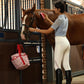 11PCS Horse Grooming Kit Curry Comb Sweat Scraper Horse Bathing Supplies Grooming Tools with Storage Bag Pink Garnet