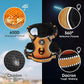 NESTROAD No Pull Dog Harness,Adjustable Oxford Dog Vest Harness with Leash,Reflective No-Choke Pet Harness with Easy Control Soft Handle for Large Dogs(X-Large,Orange)