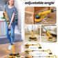 qimedo 6000mAh Battery Electric Mop M1, 800RPM Cordless Electric Power Scrubber & Mops for Floor Cleaning, Best Automatic Spin Mops with Smart Display,Rotating Mop with LED Light & Water Spray