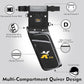 SUNYA X510 Field & Competition Hip Arrow Quiver | 3-Slot Noise-Free Archery Quiver with Sturdy Storage System (42x18cm)