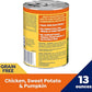 Nature's Recipe Grain Free Chicken, Sweet Potato, and Pumpkin Recipe Wet Dog Food, 13 oz. Can, 12 Count