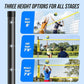 Outdoor Portable Volleyball Net Set System for Backyard - Quick & Easy Setup Adjustable Height Poles, PU Volleyball, Pump and Carrying Bag