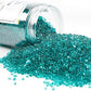 TWINKLING High Luster Round Glass Stones, Marbles, Pebbles, Beads - Fire Pit Vase Fill Crafts Aquarium Garden Decor, 3-6mm, 1-Pound Jar (Turquoise)