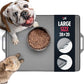 Tuff Pupper 28x20 Large Dog Feeding Mat for Food and Water | Dog Food Mats for Floors | Waterproof Dog Water Bowl Mat | Dog Placemats Pet Food Mat | Silicone Feeding Mat for Cats and Cat Bowls